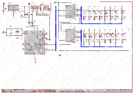 Two SN74HC595 Daisy-chained Schematic