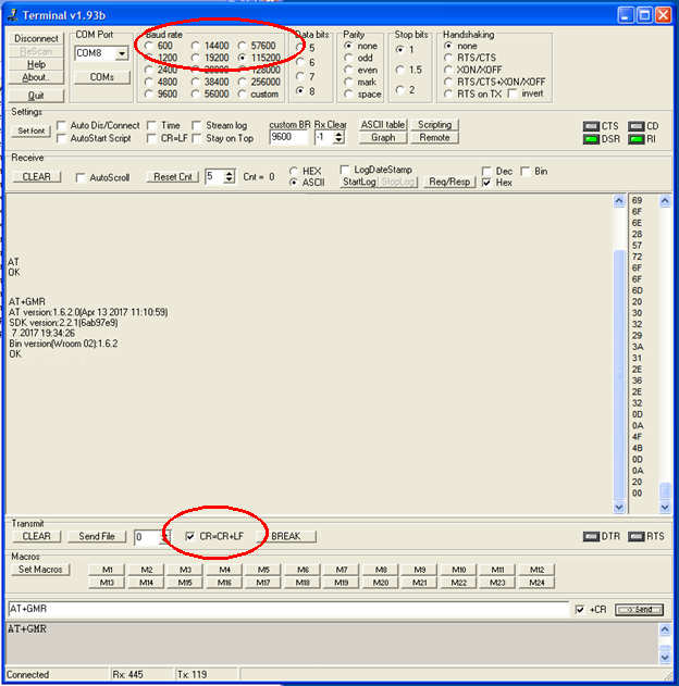 Serial Terminal Connection