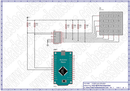 Matrix Keypad Schematic