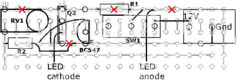 LED-Strip-Light Veroboard