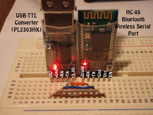 TTL-USB converter connection to HC-05